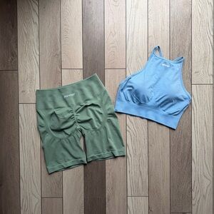 Bo+tee Set Activewear Sports Bra and Shorts